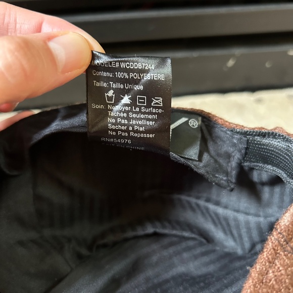 David & Young Army‎ Hat Women's Side Buttons Brown OS Military - Picture 2 of 7